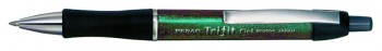 Автоматическая гелевая ручка треугольной формы корпуса TRIFIT Gel, цвет корпуса зеленый (met)