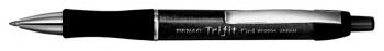 Автоматическая гелевая ручка треугольной формы корпуса TRIFIT Gel, цвет корпуса черный