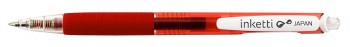 Автоматическая гелевая ручка Penac Inketti, цвет корпуса красный