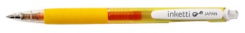 Автоматическая гелевая ручка Penac Inketti, цвет корпуса желтый