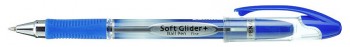 Шариковая ручка SOFT GLIDER+, цвет корпуса синий
