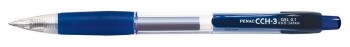 Автоматические гелевые ручки CCH-3 Gel, цвет корпуса синий