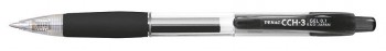 Автоматические гелевые ручки CCH-3 Gel, цвет корпуса черный