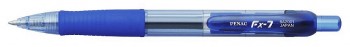 Автоматические гелевые ручки FX-7, цвет корпуса синий